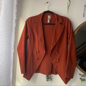 Rustic orange blazer